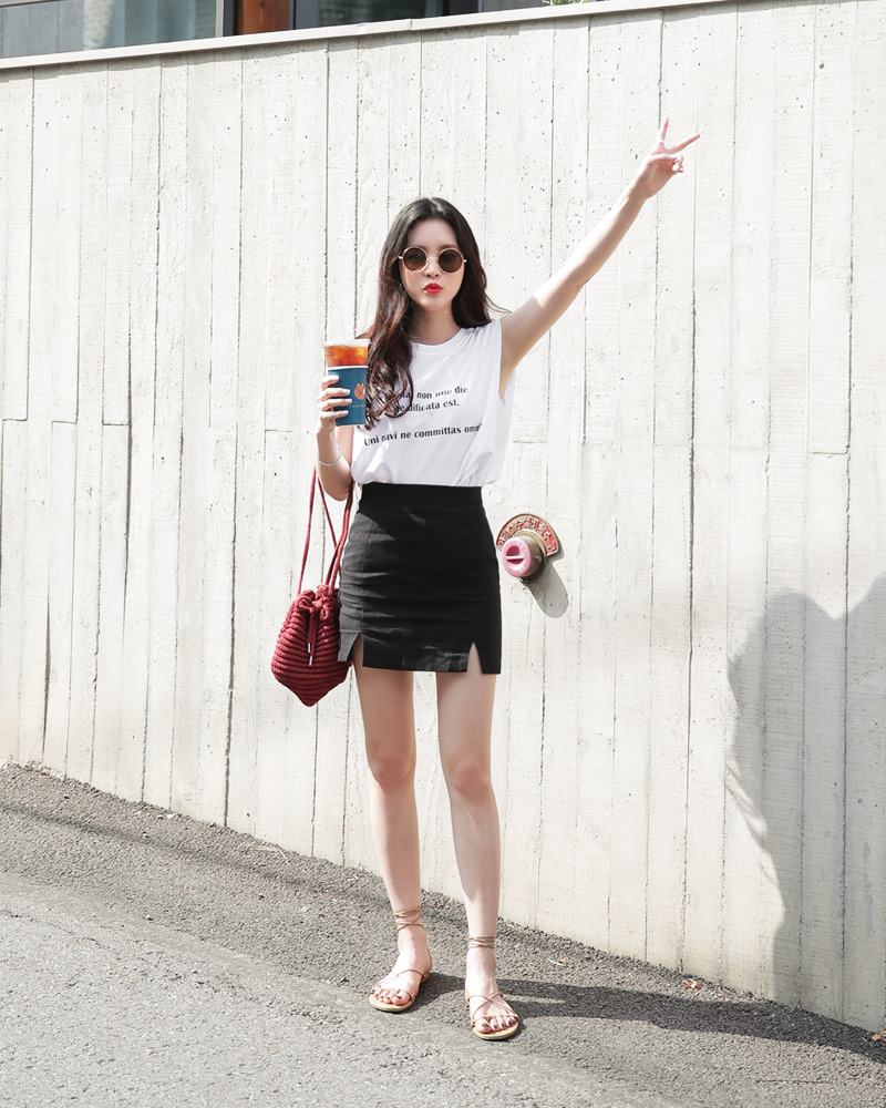 T恤搭配半身裙最新韩版女装为你赚足回头率