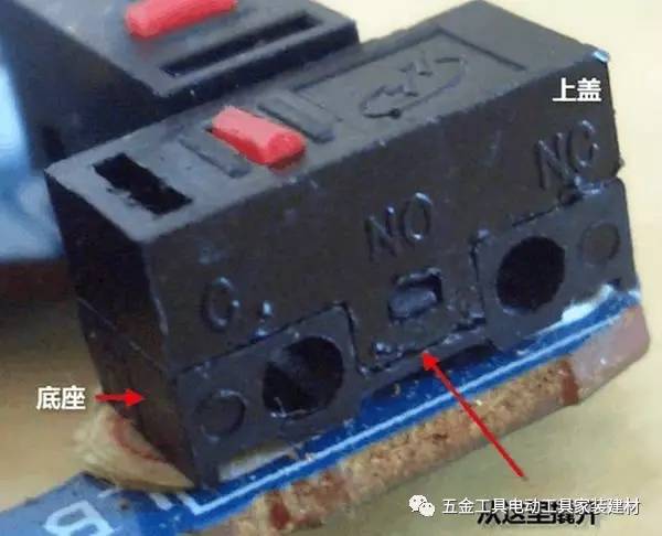 常闭式微动开关拆解,三线微动开关和二线微动开关