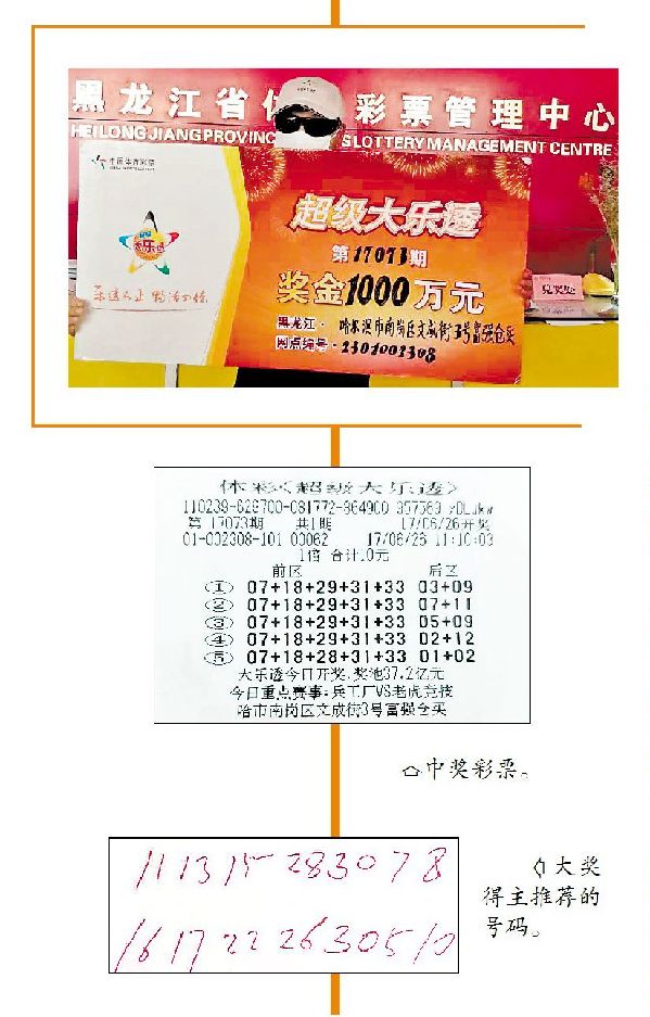 哈尔滨591万元大奖得主现身,黑龙江1309万元大奖得主现身领奖