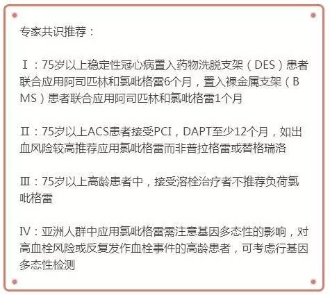 75岁以上老年抗栓治疗指南,老年医学专家共识