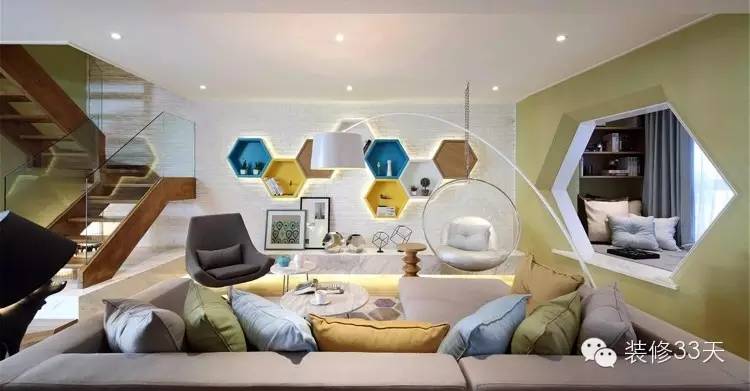 120平现代轻奢loft效果图,23平loft现代简约轻奢风