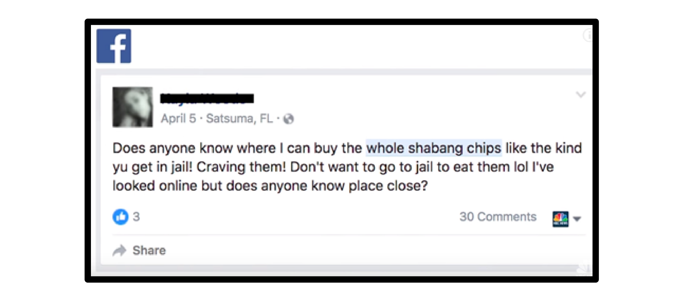 有人愿意为了吃这个薯片将牢底坐穿