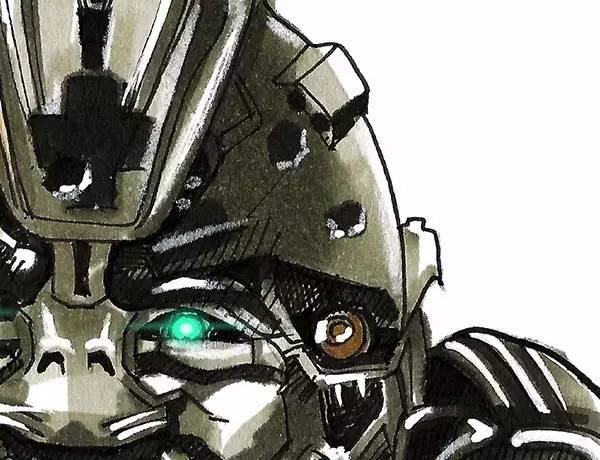 变形金刚手绘版,变形金刚手绘原稿