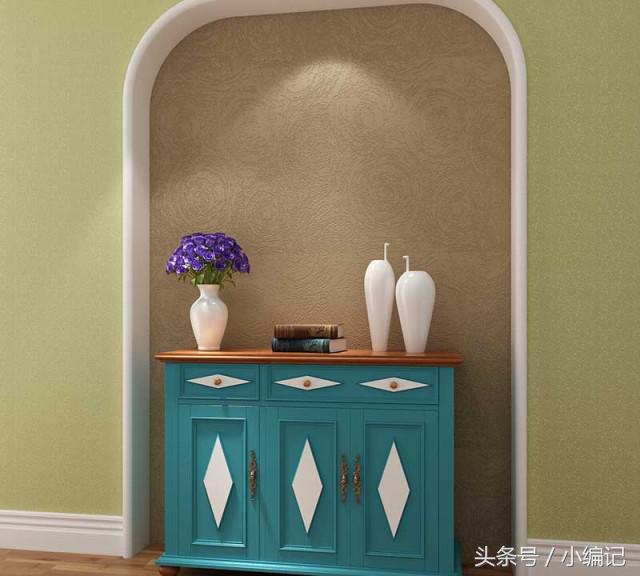 高级感硅藻泥效果图,带色彩的肌理硅藻泥