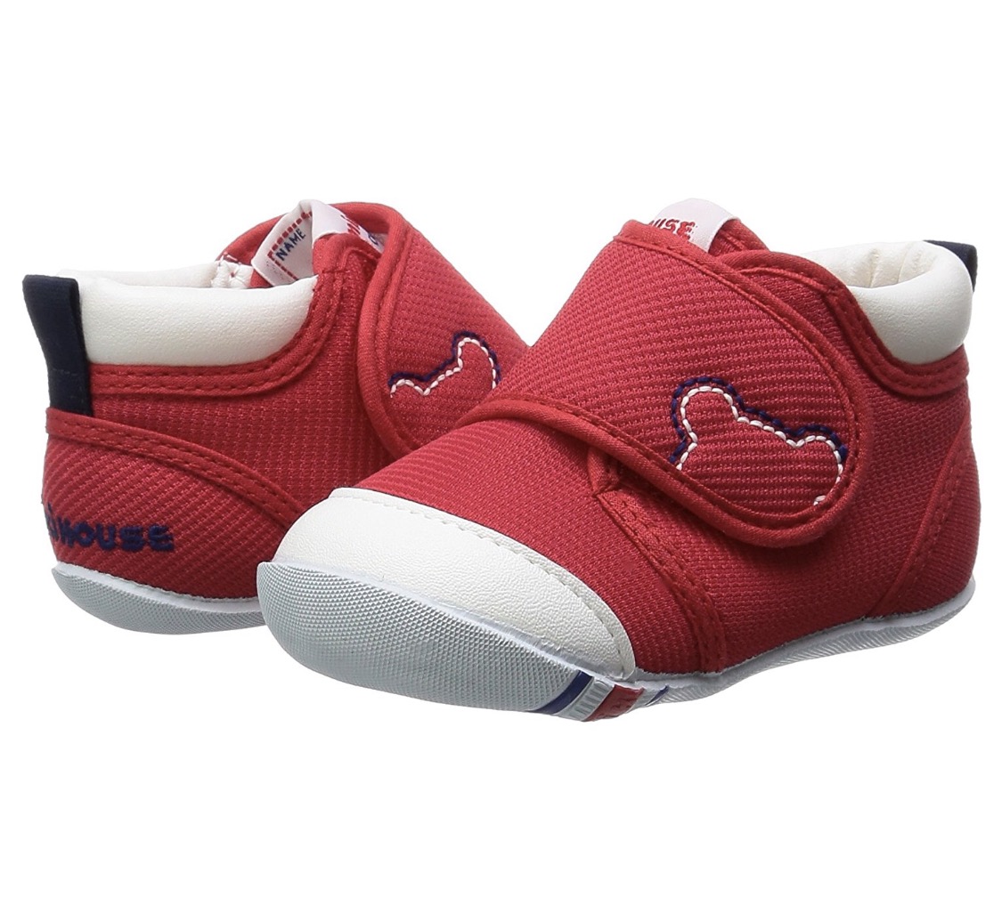 日本买mikihouse学步鞋,日本妈妈给女儿买书包