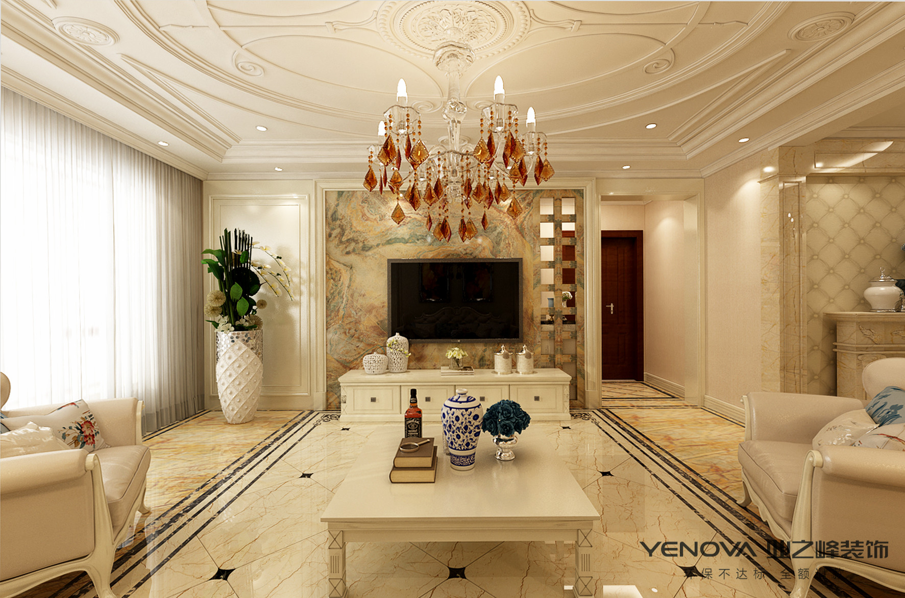 15万装修全屋欧式风格图,8万元60平米装修效果图