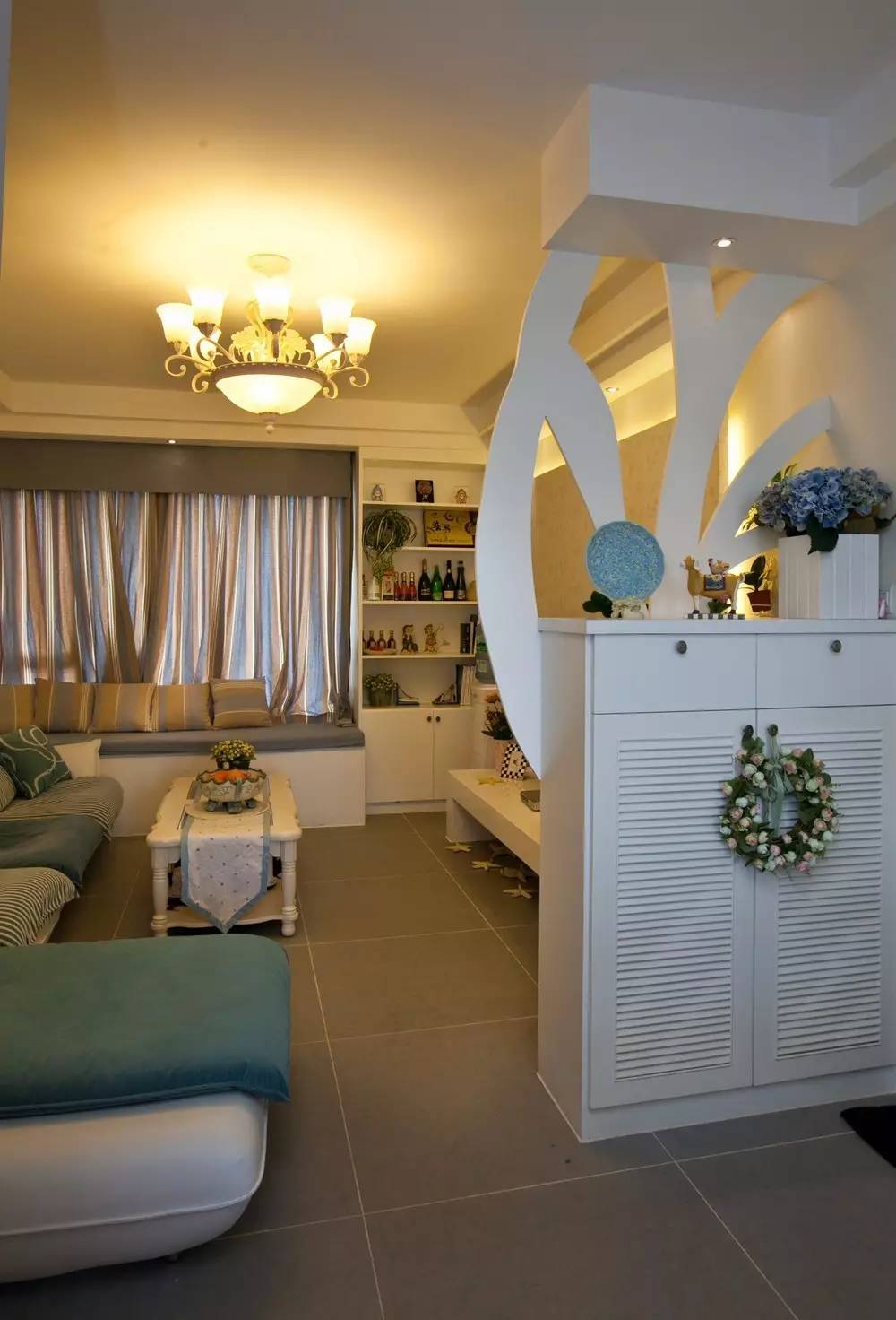 家庭餐厅屏风设计,客餐厅简易屏风