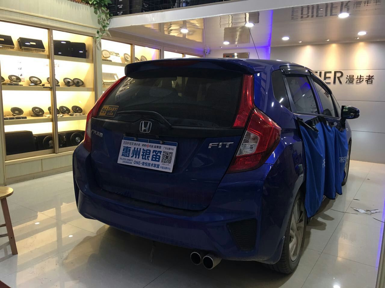 改装漫步者汽车音响全过程,惠州飞度改装音响漫步者