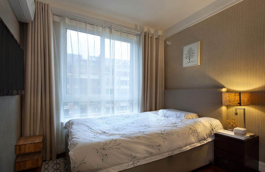 苏州相城区欧风丽苑89平样板房参考，不含家具家电6.5万，整体黑灰色前卫潮流