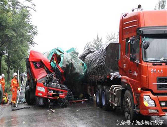 傻小子骑车撞到了漂亮姑娘完整版,傻小子被货车撞