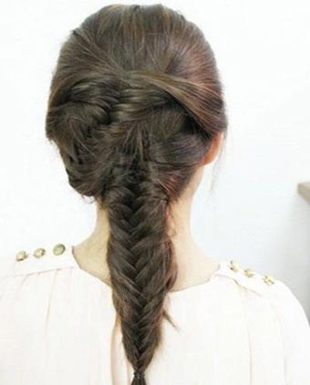 超有个性的几款韩式编发简单易学,半披直发编发教程