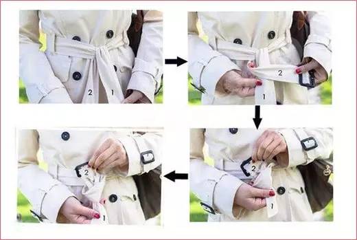 风衣腰带系法蝴蝶结慢动作最简单,风衣的腰带蝴蝶结怎么系