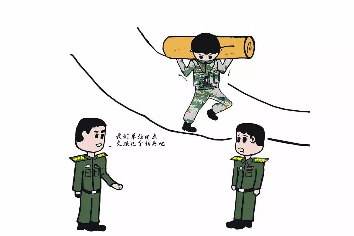 军队廉洁的漫画,部队清正廉洁漫画