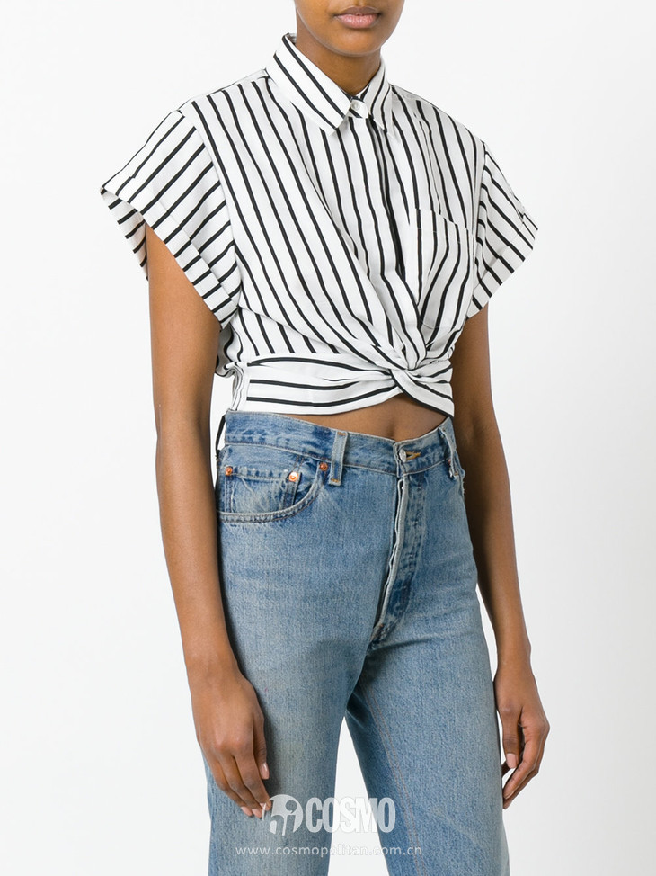 简单大方时尚白衬衫,时髦花边白衬衫