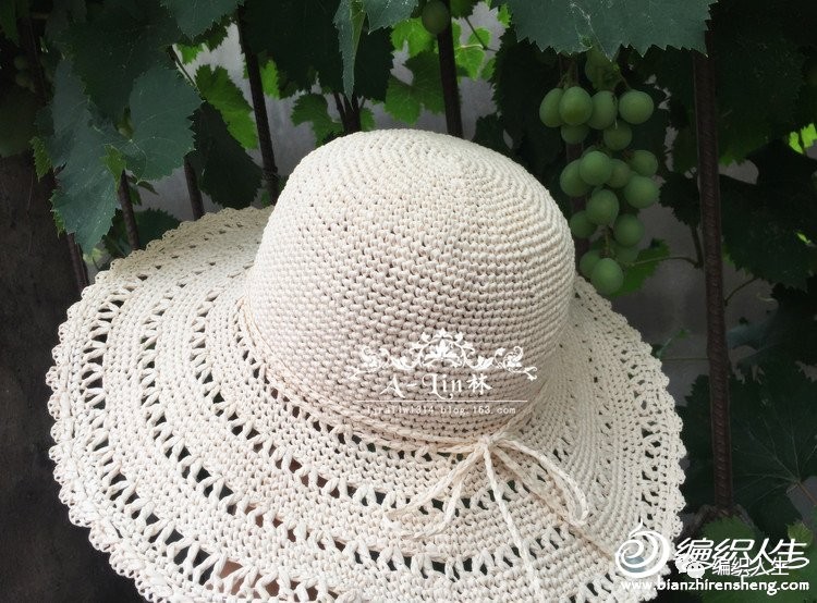 4款简单又漂亮的钩针凉帽!出门防晒必备(附编织教程)