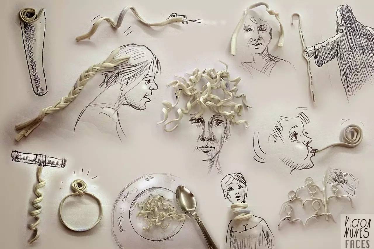 100幅治愈系铅笔小插画,铅笔创意插画