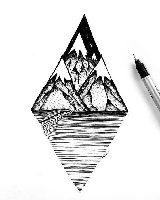 针管笔入门手绘1000例临摹图,针管笔手绘初学者