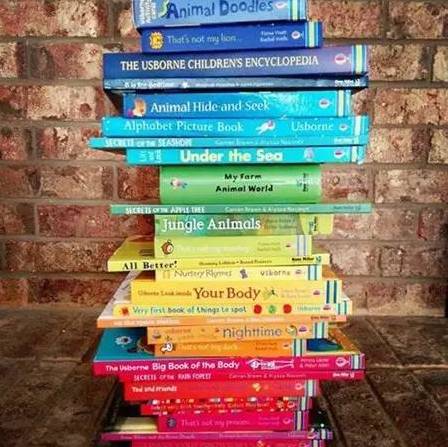 「原版补团」高颜值进*爆口**品:Usborne贴纸书+手指画套装BQ问答卡