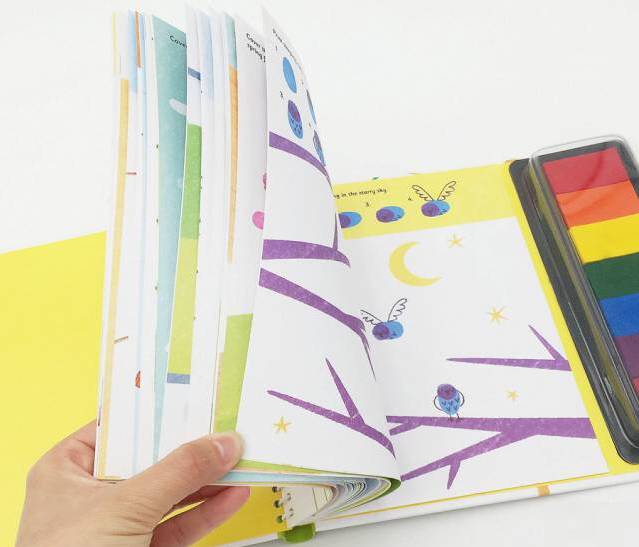 「原版补团」高颜值进*爆口**品:Usborne贴纸书+手指画套装BQ问答卡