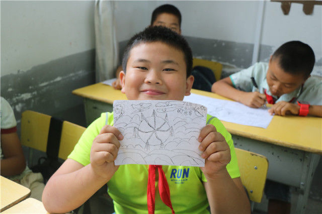 小学生天眼望远镜绘画作品,天眼简笔绘画小学生