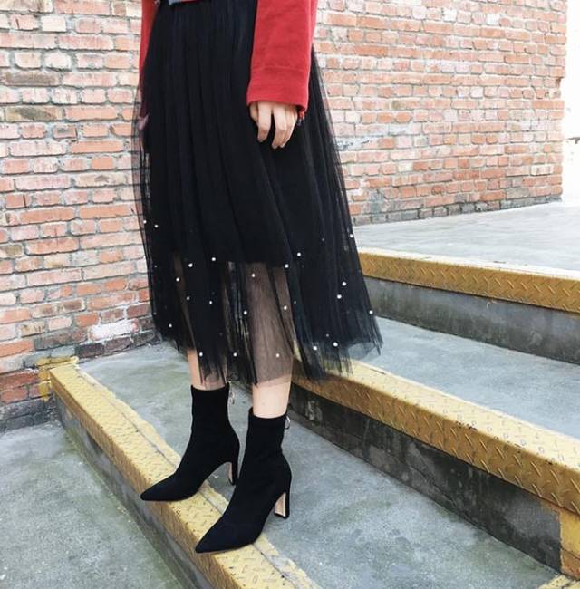 秋冬袜靴,秋冬季百搭袜靴