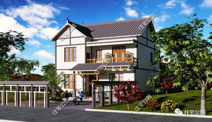 60套农村别墅设计图轻钢三层,60套农村中式别墅设计图