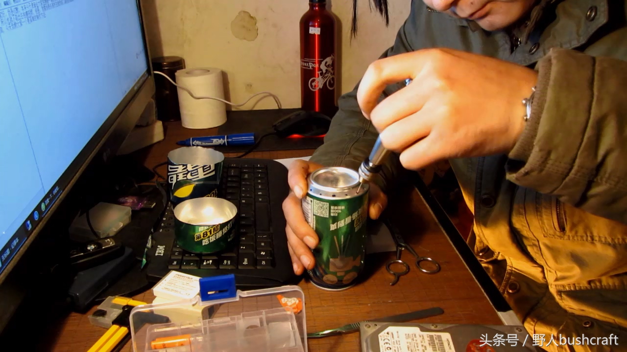 易拉罐增压酒精炉制作,易拉罐制作酒精炉的方法