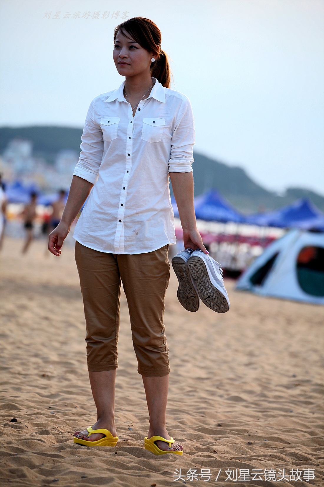威海旅游女生旅游视频,去威海旅游的女人