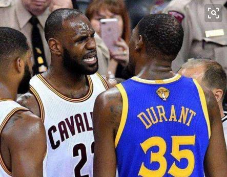 老詹喊话杜兰特,连自己的队友都看不下去