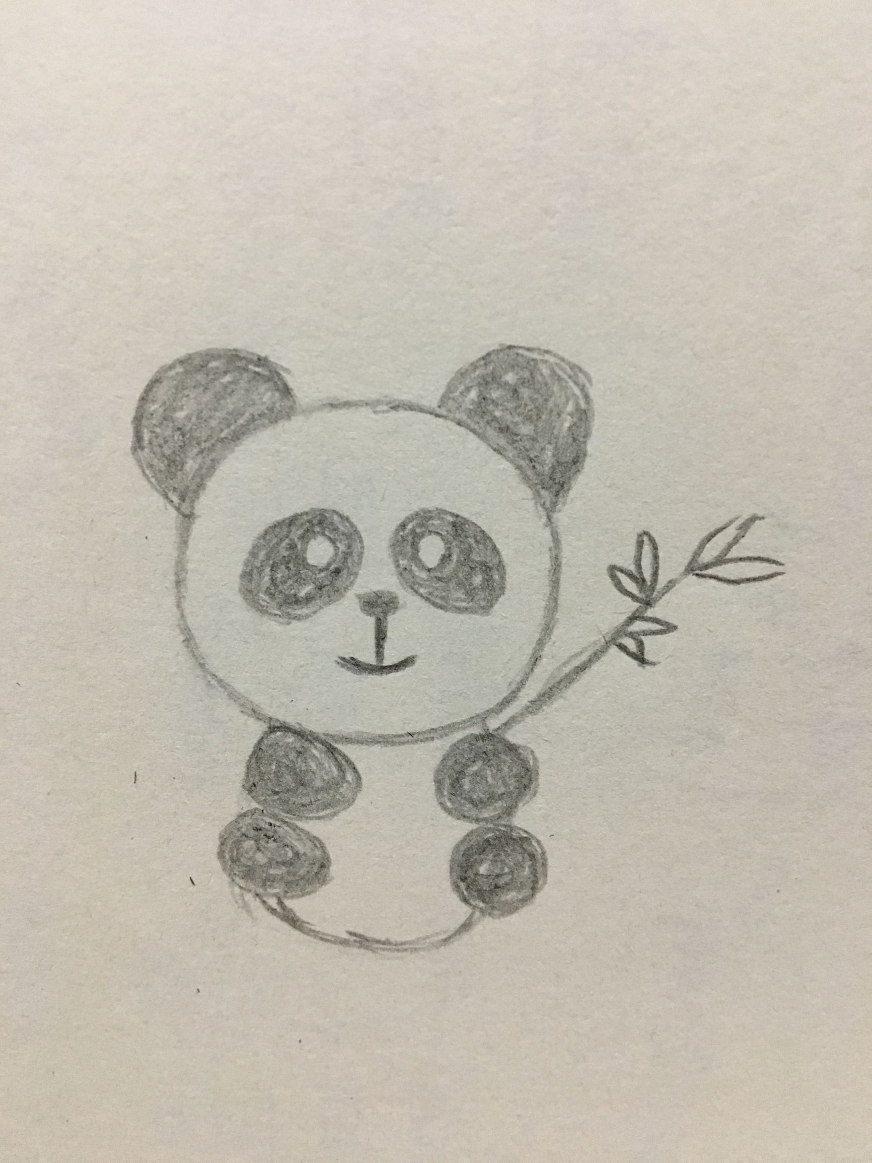 1-3岁儿童简笔画熊猫,熊猫简笔画可爱卡通呆萌