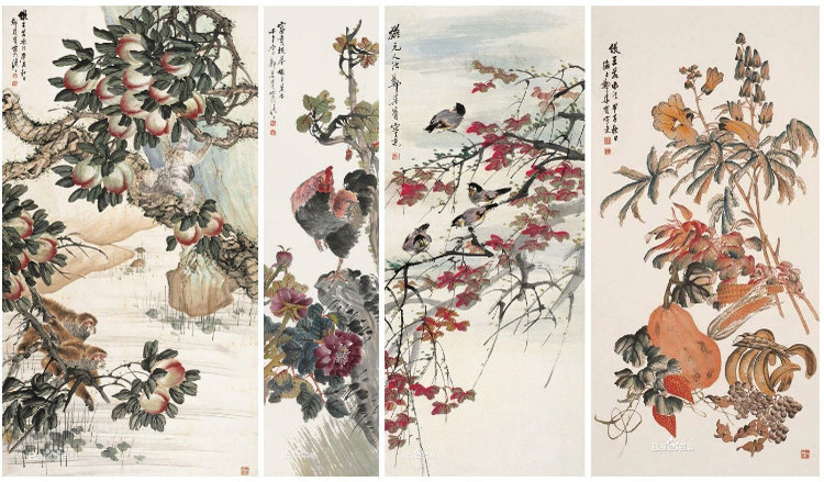 海派花鸟画谁的比较好,海派名家张雄花鸟画