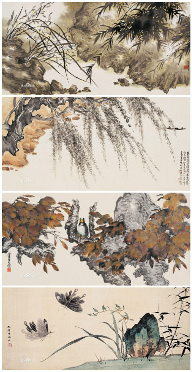 海派花鸟画谁的比较好,海派名家张雄花鸟画