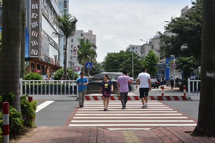 北海不礼让行人不扣分的视频,广西北海礼让行人监测点