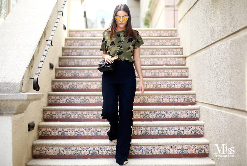 穿搭迷彩元素,迷彩服日常穿搭