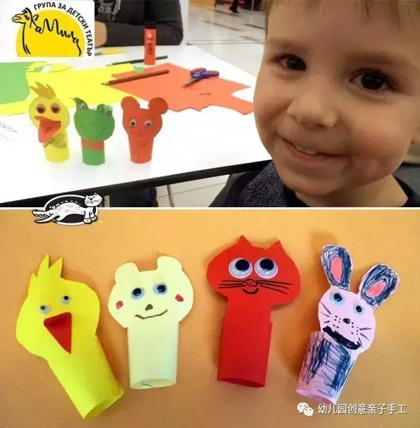 幼儿园亲子卡纸手工教程：小蝴蝶、手指偶、立体贺卡等（附步骤）