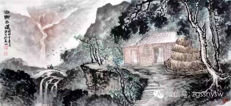 如何画好中国山水画,用马克笔画山水画简单又漂亮