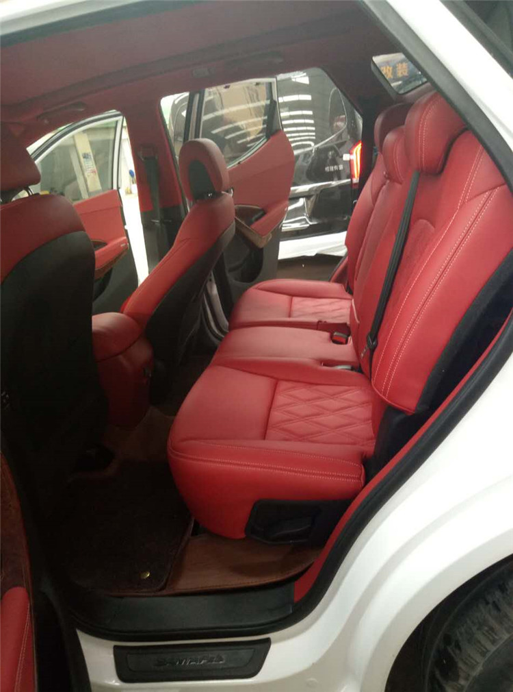 北京现代胜达改装内饰,新胜达座椅真皮