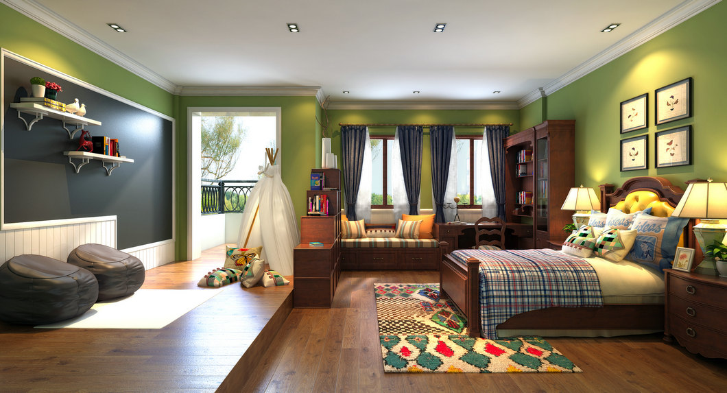 4-5岁儿童房装修风格,7-12岁儿童房装修风格简单