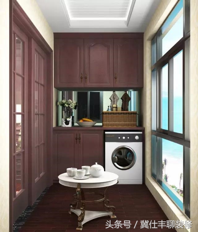阳台改洗衣房最佳方案,阳台改造成洗衣房效果图