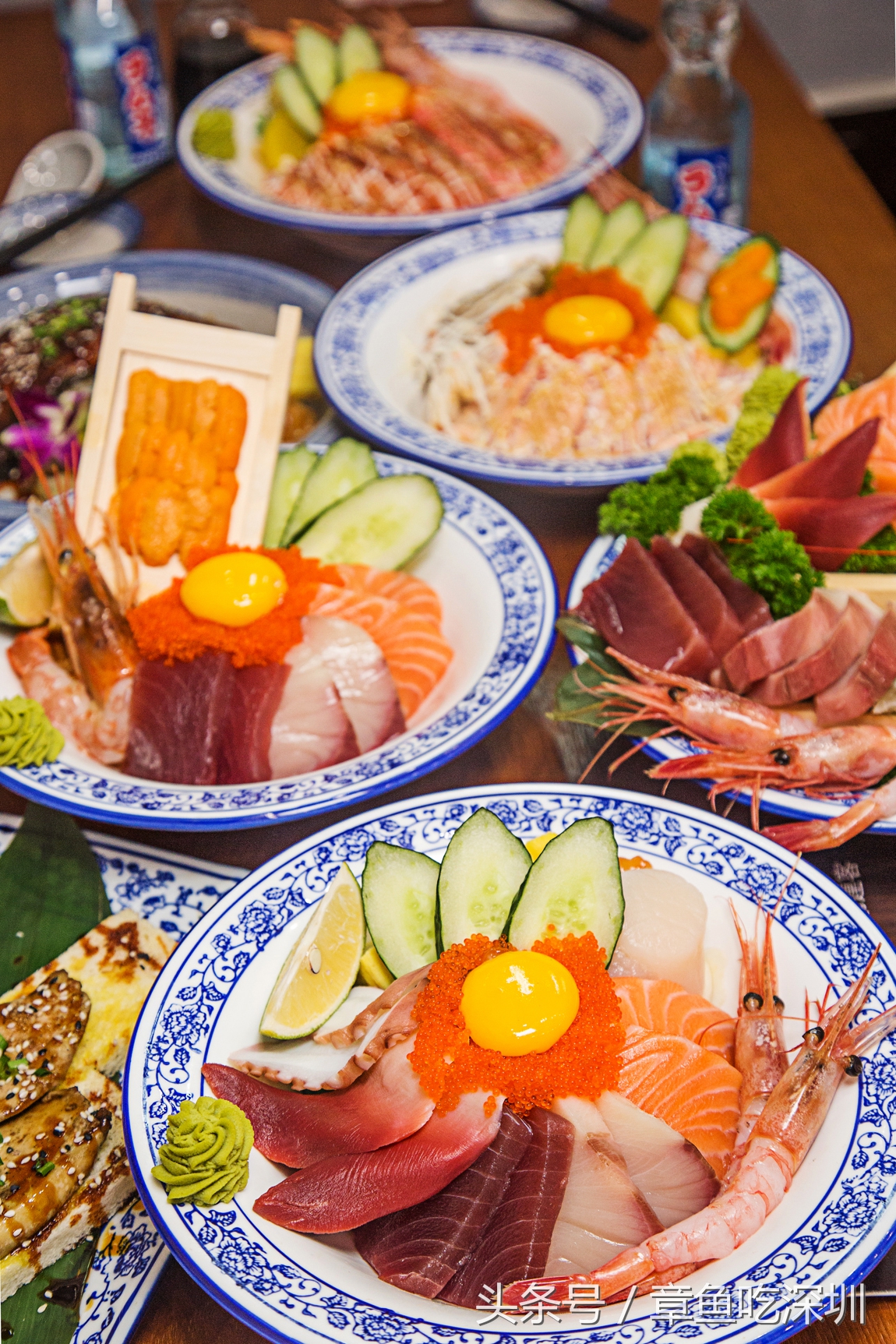 日式蟹肉刺身盖饭,300元一碗的日本刺身盖饭