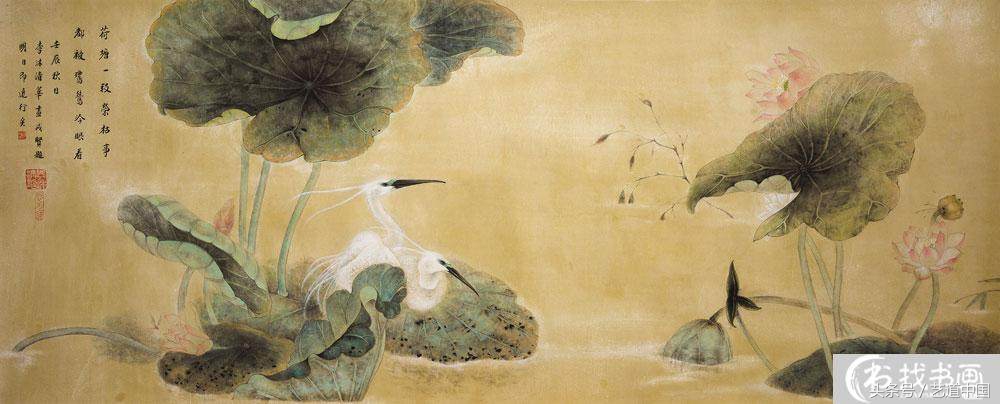 非学院派画师,画师画的荷花有多美