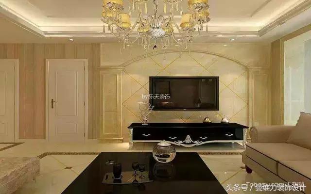 8款客厅大理石电视墙告诉你，有时候装修的档次也就一墙之差