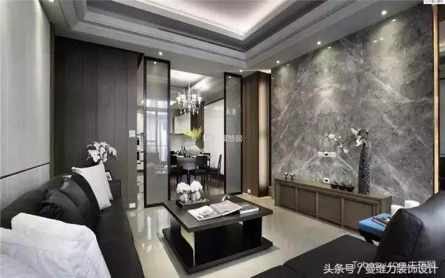 8款客厅大理石电视墙告诉你，有时候装修的档次也就一墙之差