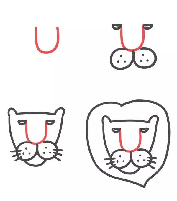 6-12岁儿童绘画简笔画小动物,26个英文字母小写简笔画