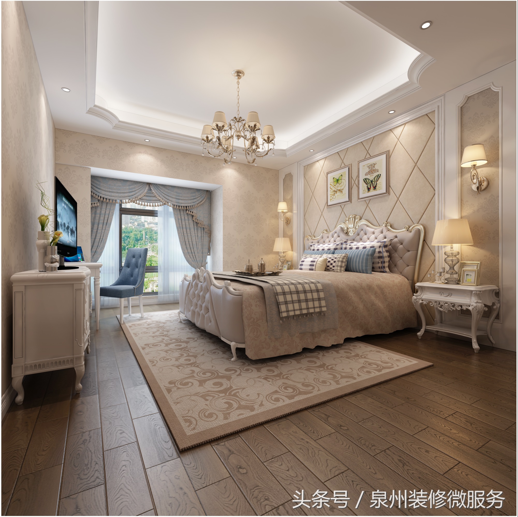 泉州130平现代简约装修风格,泉州东海海景房装修风格