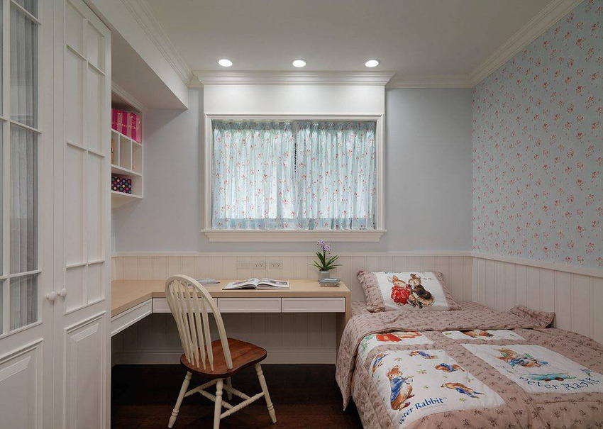 美式复古风格，武汉中国铁建梧桐苑，138平25万全包，有餐厅吧台