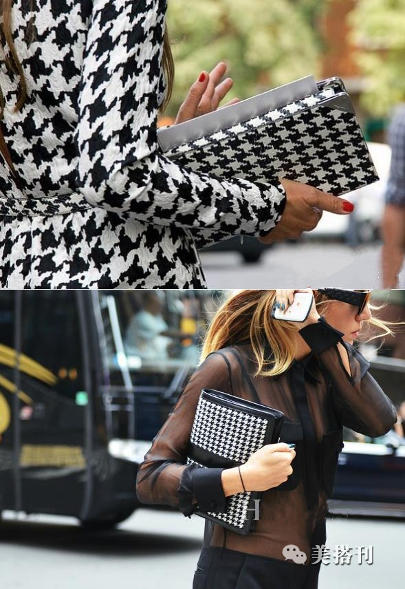 千鸟格永不落伍的复古元素,经典千鸟格超显品味气质