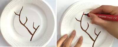 一次性纸盘梅兰竹菊,幼儿纸盘手工梅兰竹菊