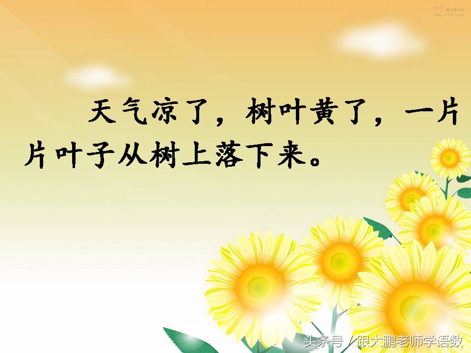一年级上册课文秋天的练习题,语文部编版一年级上册第一课秋天