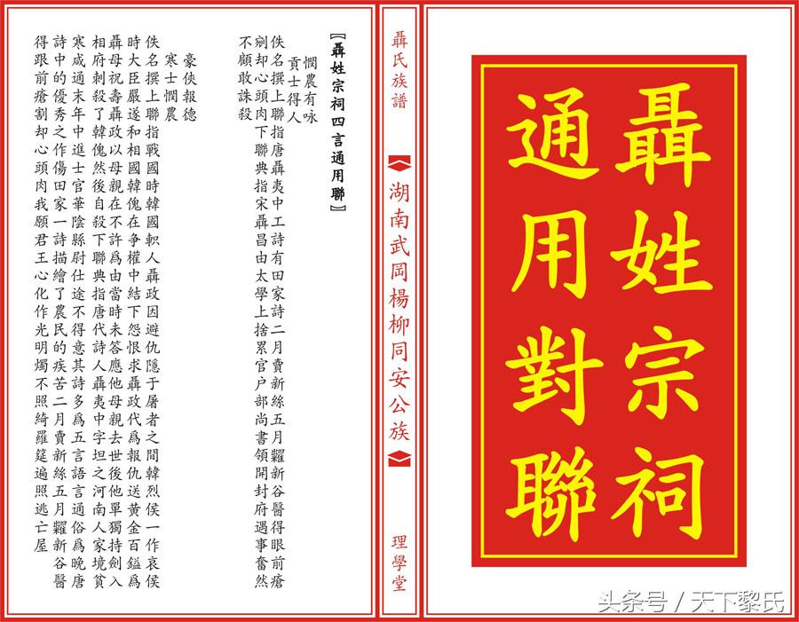 聂姓是安徽本土姓氏吗,湖南聂氏家谱及辈分